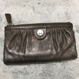 Fossil gunmetal wallet